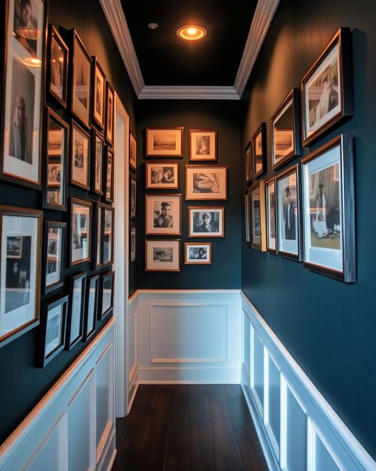 create a hallway gallery wall