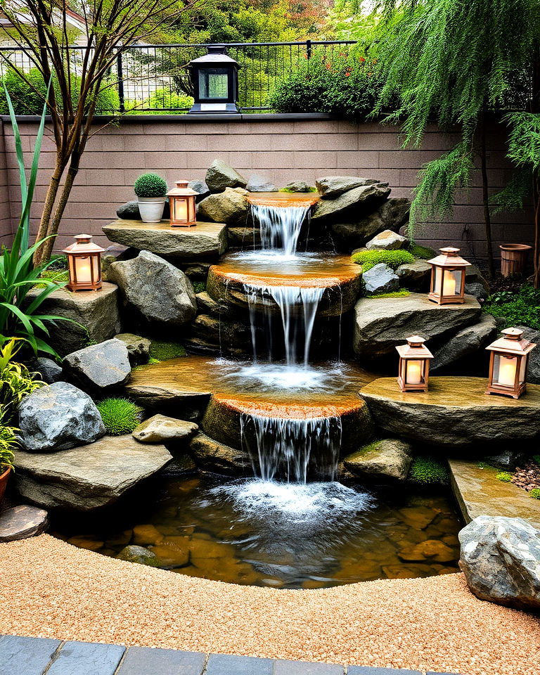 creating a japanese inspired zen waterfall