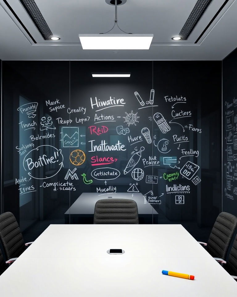 creative spaces with writable surfaces
