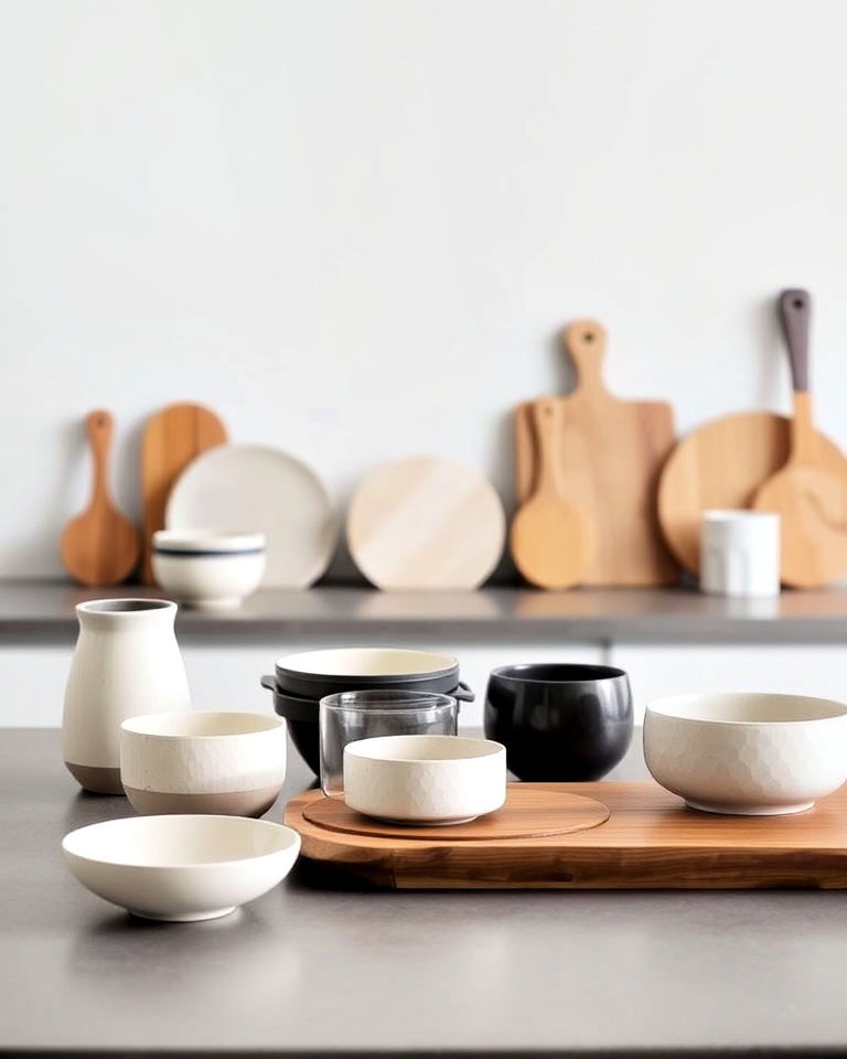 curated minimalist tableware