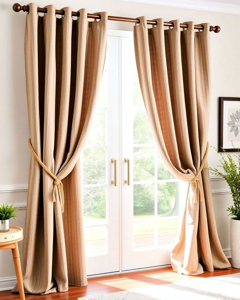 curtain tiebacks for added detail
