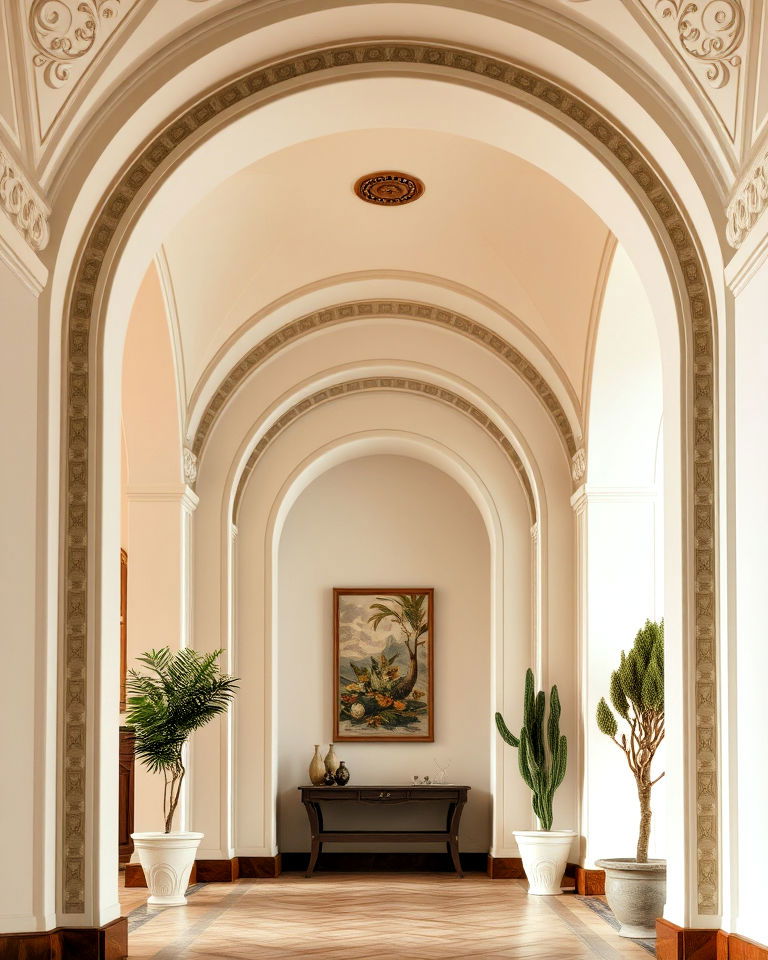 curved archways