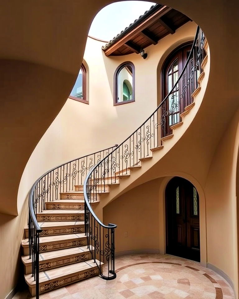 curved staircases