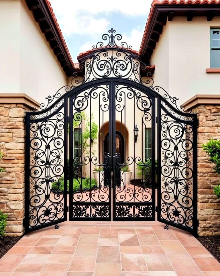 custom gates with intricate designs