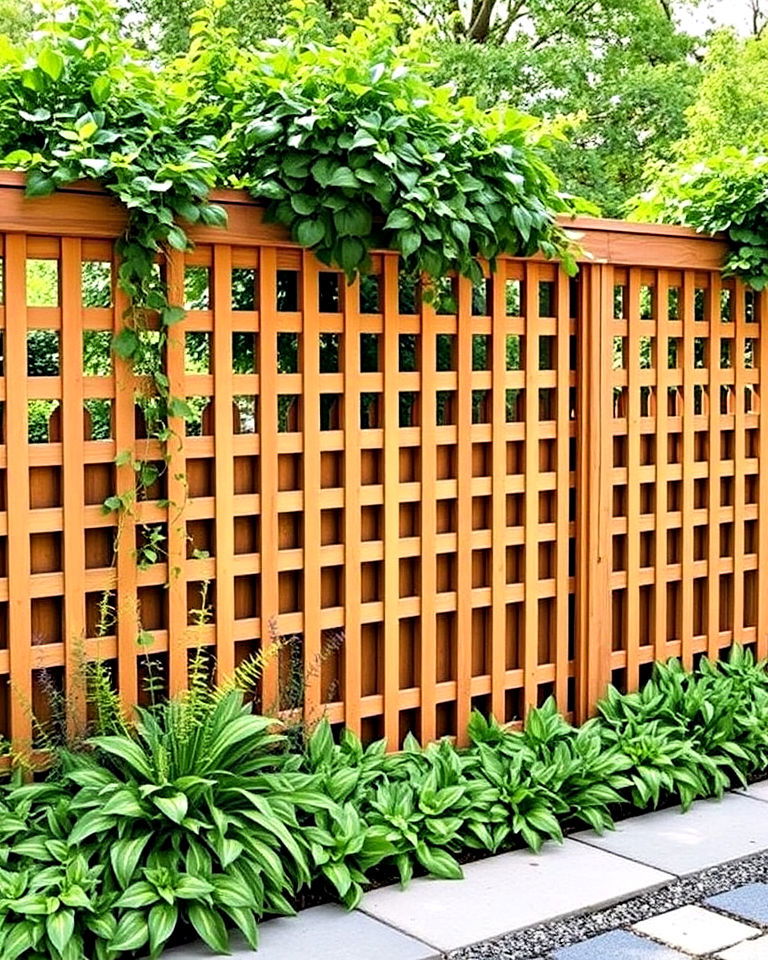 Lattice Fence Ideas For Privacy And Style