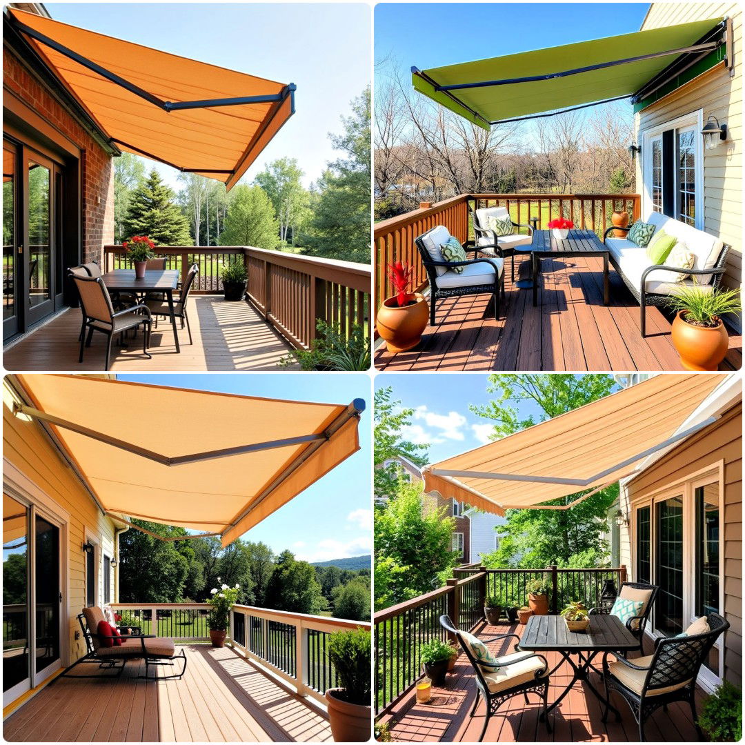 20 Deck Awning Ideas for Sun and Rain Protection