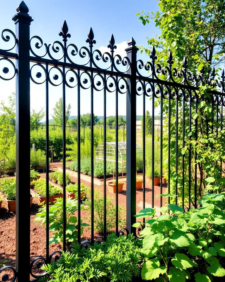 decorative iron fence