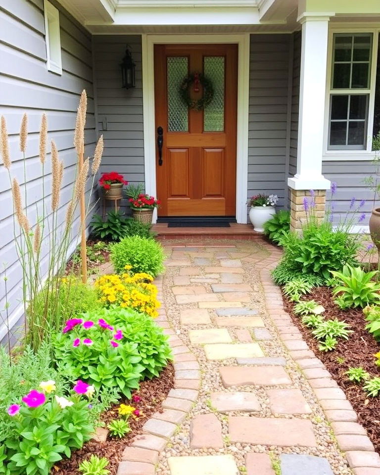 decorative pathway for small front garden