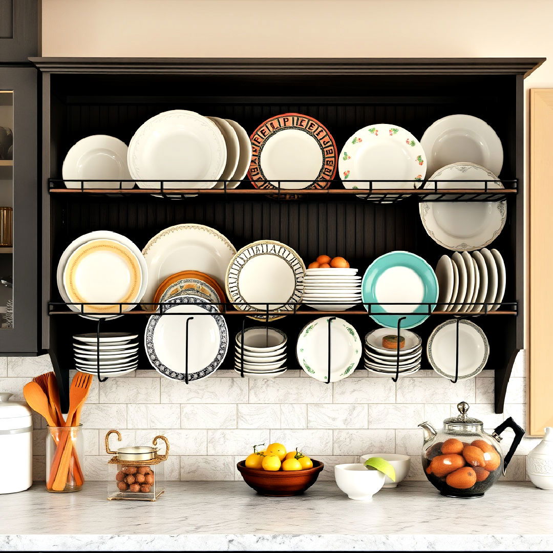 decorative plate rack to add charm