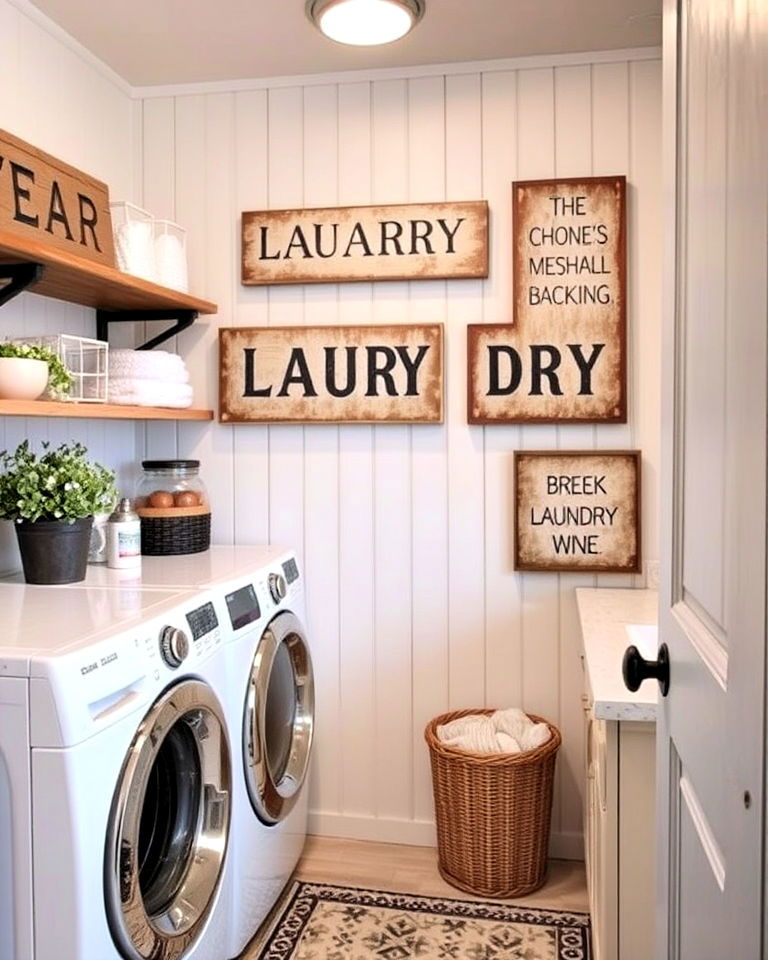 decorative vintage signs for personalization