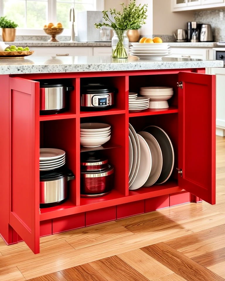 deep cabinets for large items