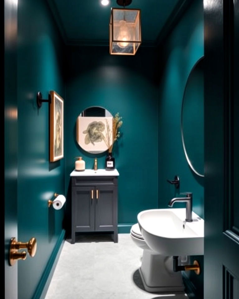 deep teal elegance