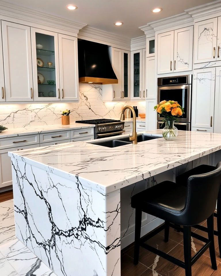 delicatus white granite kitchen countertop