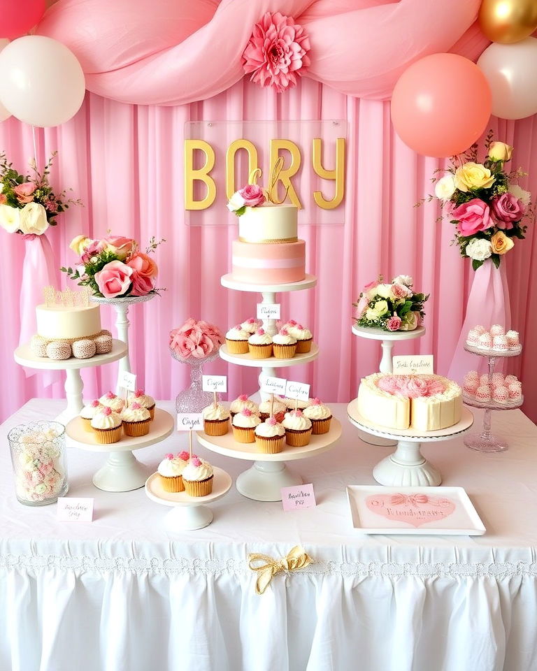 dessert table displays
