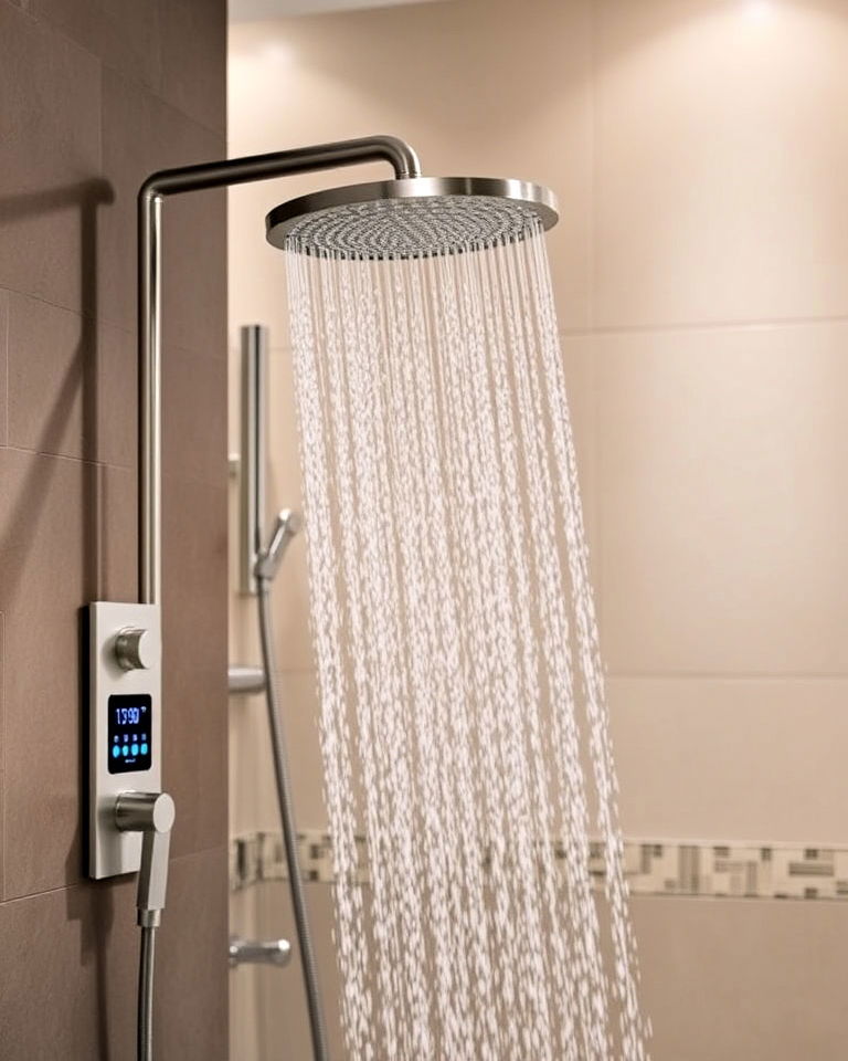 digital shower controls for a modern touch
