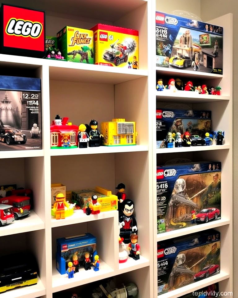 display shelves for completed sets