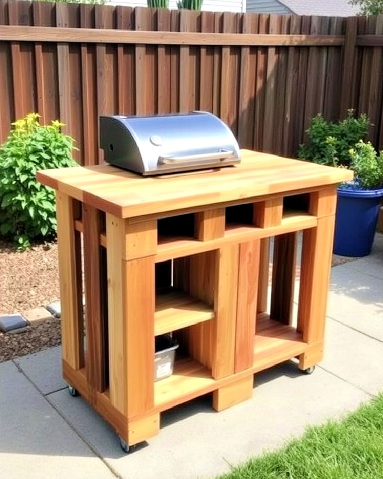 diy pallet bbq island
