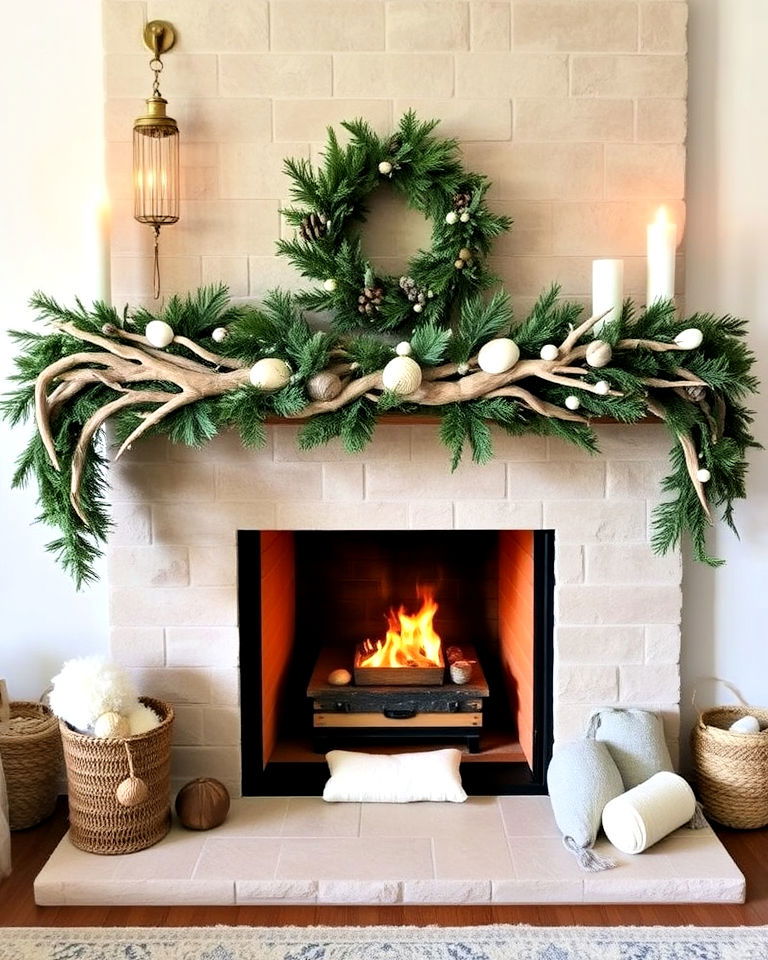 driftwood garland for coastal style