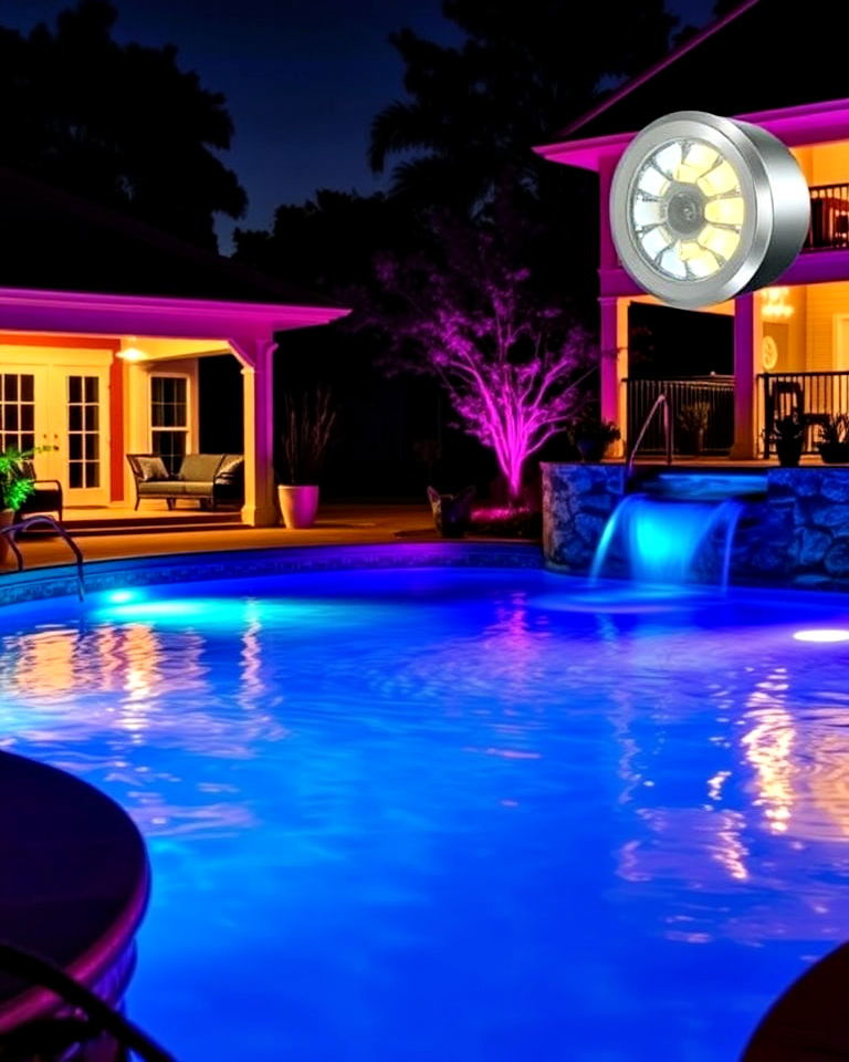 dynamic and festive color changing pool lights