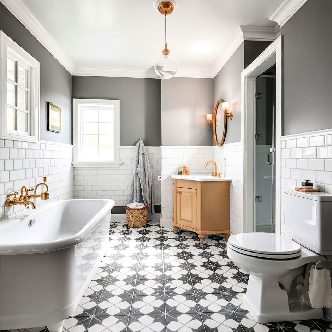 dynamic patterned floor tiles