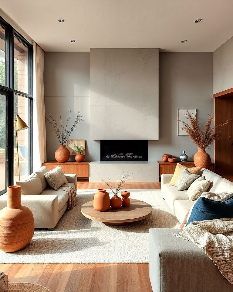 earthy accent and décor innterior idea