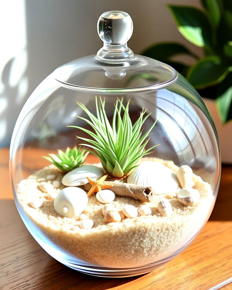 easy beach theme terrarium
