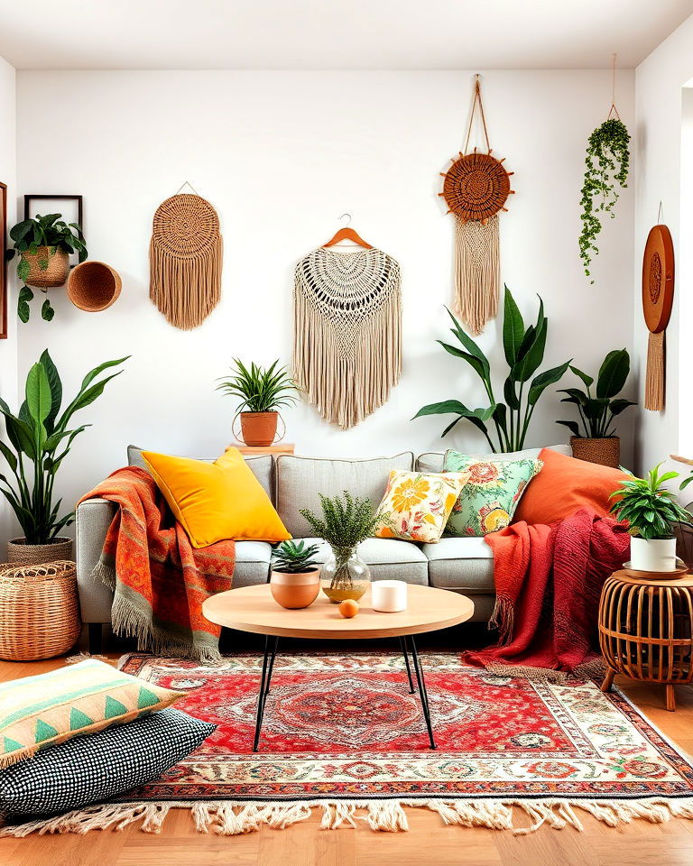 eclectic feel with bohemian decor