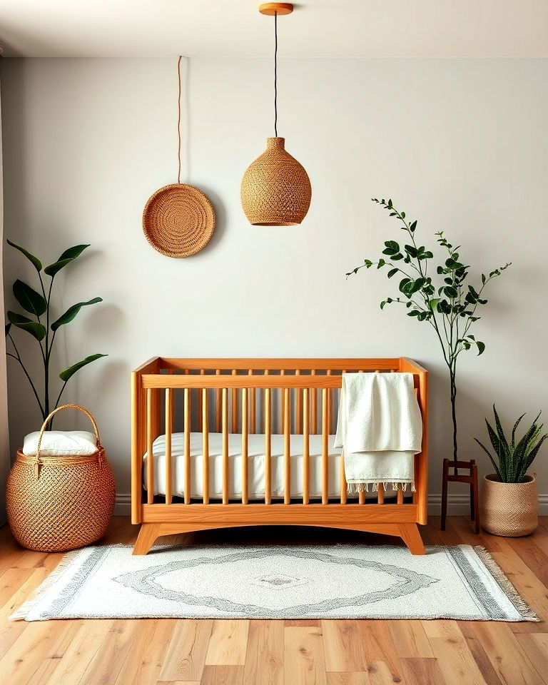 eco friendly and sustainable baby boy nursery