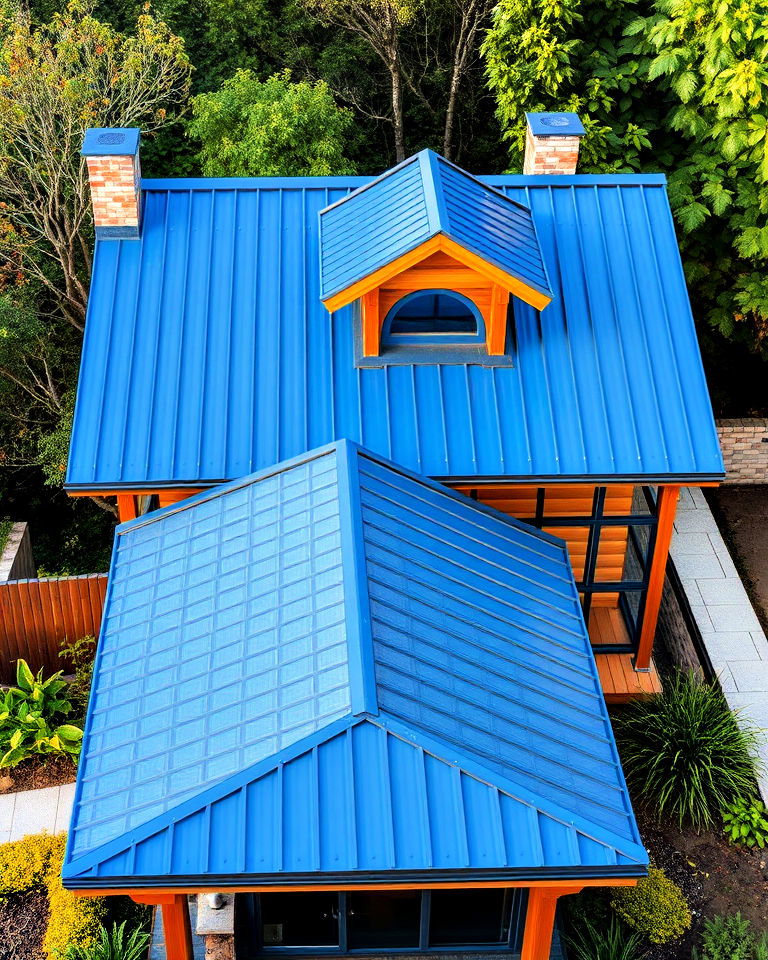 eco friendly home with metal roof idea