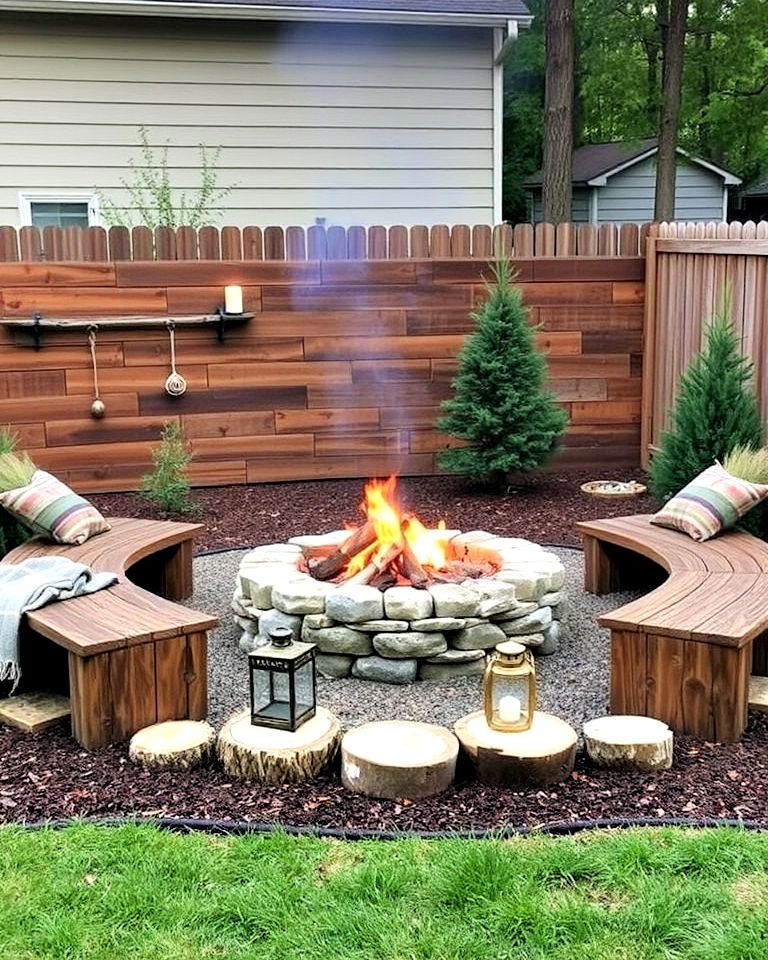 eco friendly reclaimed wood fire pit