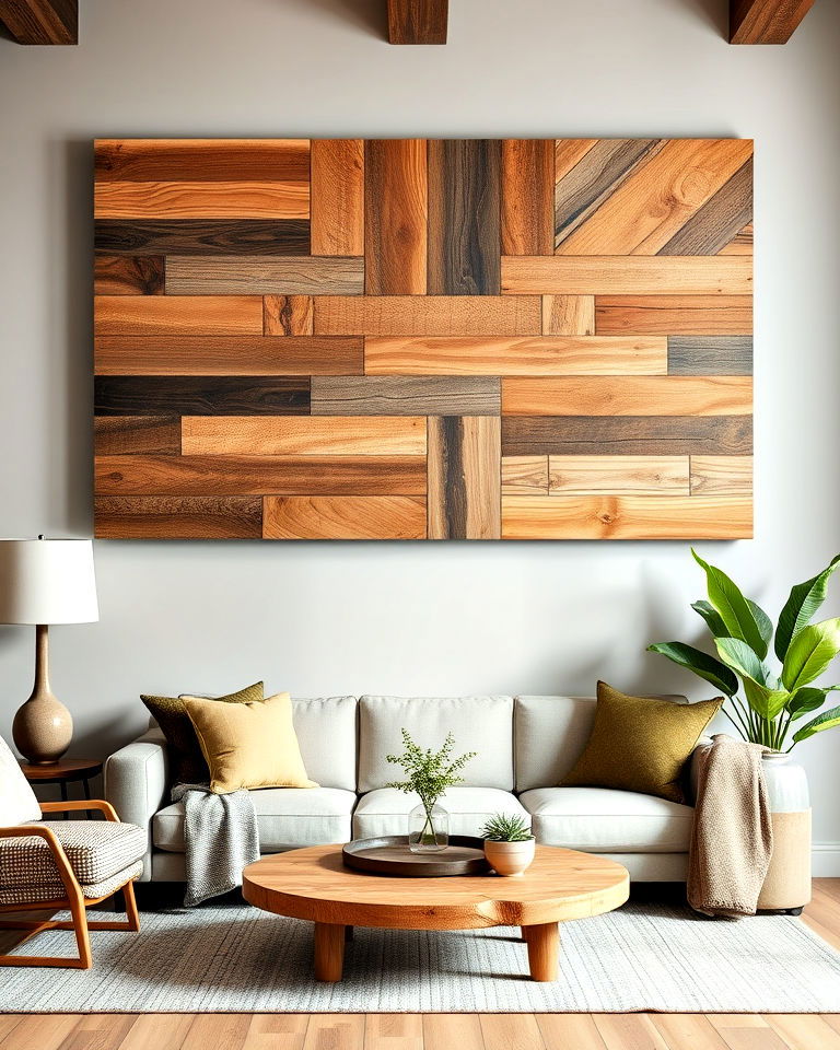 eco friendly reclaimed wood wall art