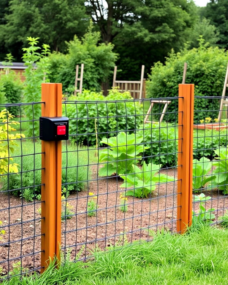 electric vegetable garden fence