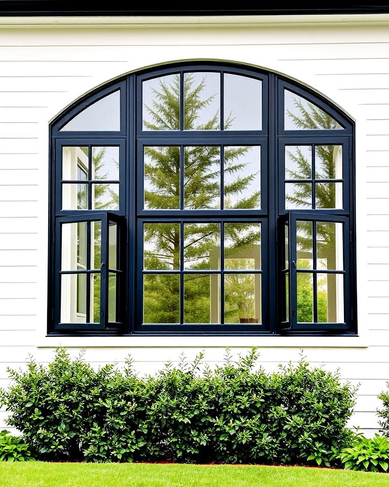 20 White Farmhouse Ideas With Black Windows To Copy