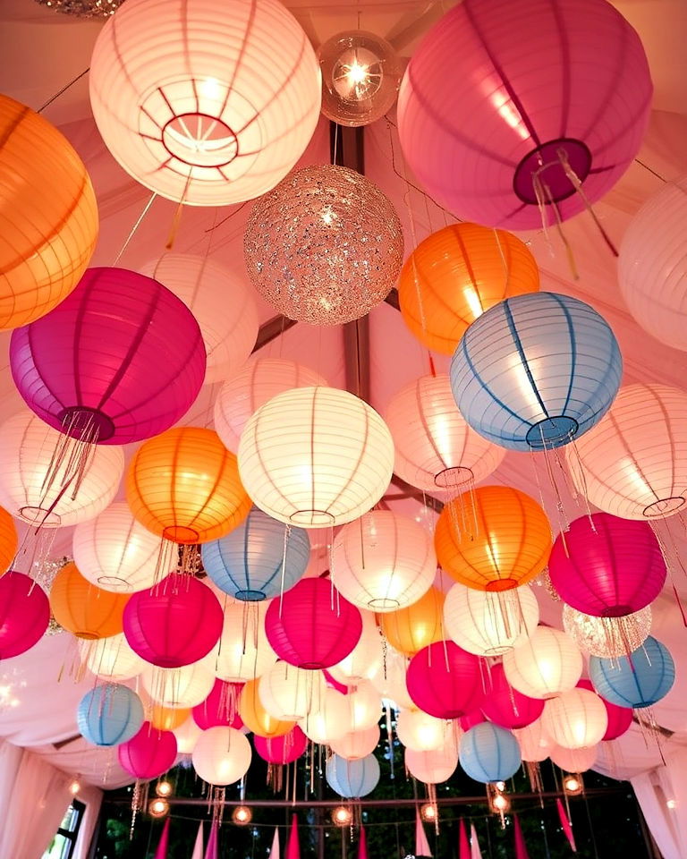 elegance ceiling decorations for kids birthday