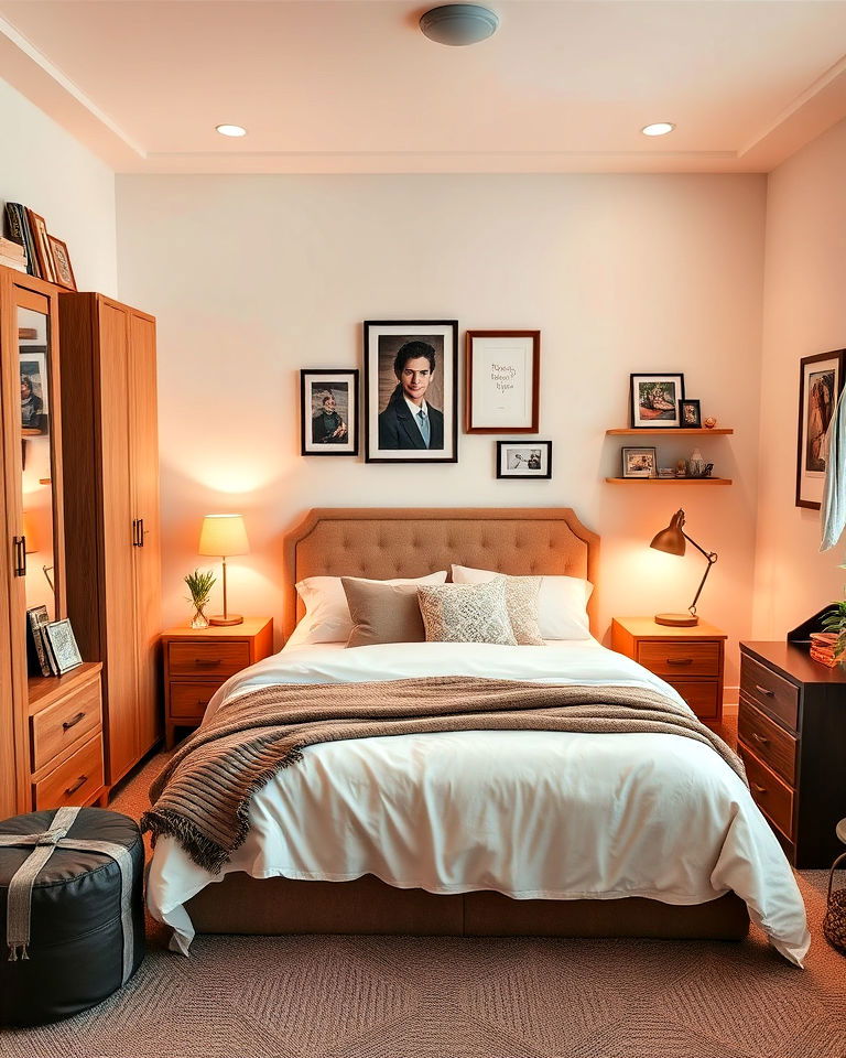 elegant bedroom space