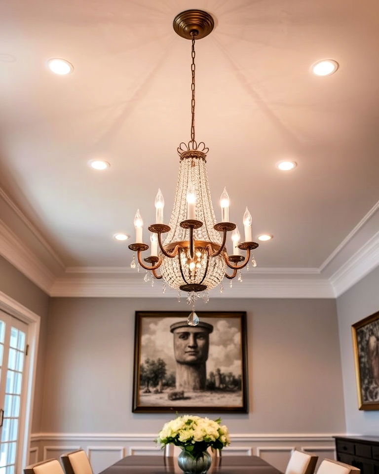elegant drop ceiling chandelier