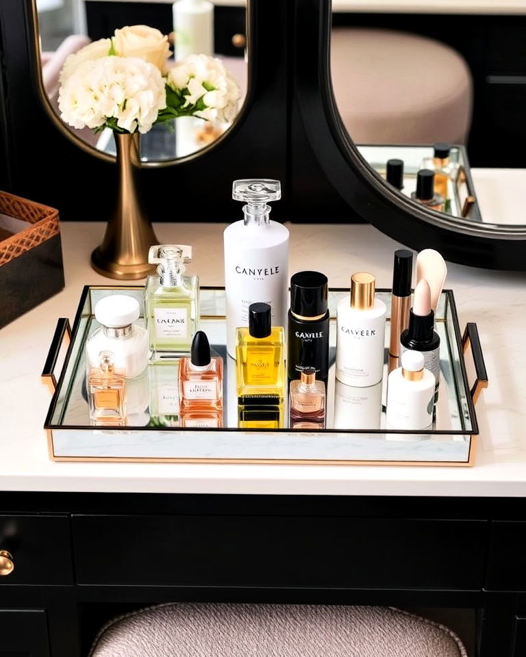 elegant employ vanity tray