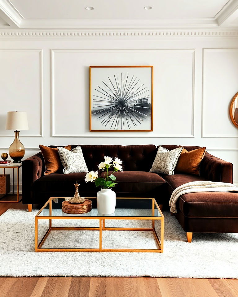 elegant metallics to add warmth