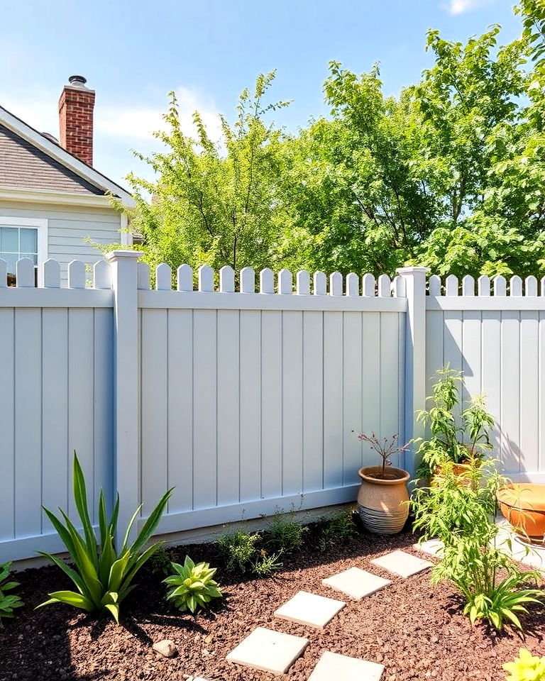 elegant soft gray color fence