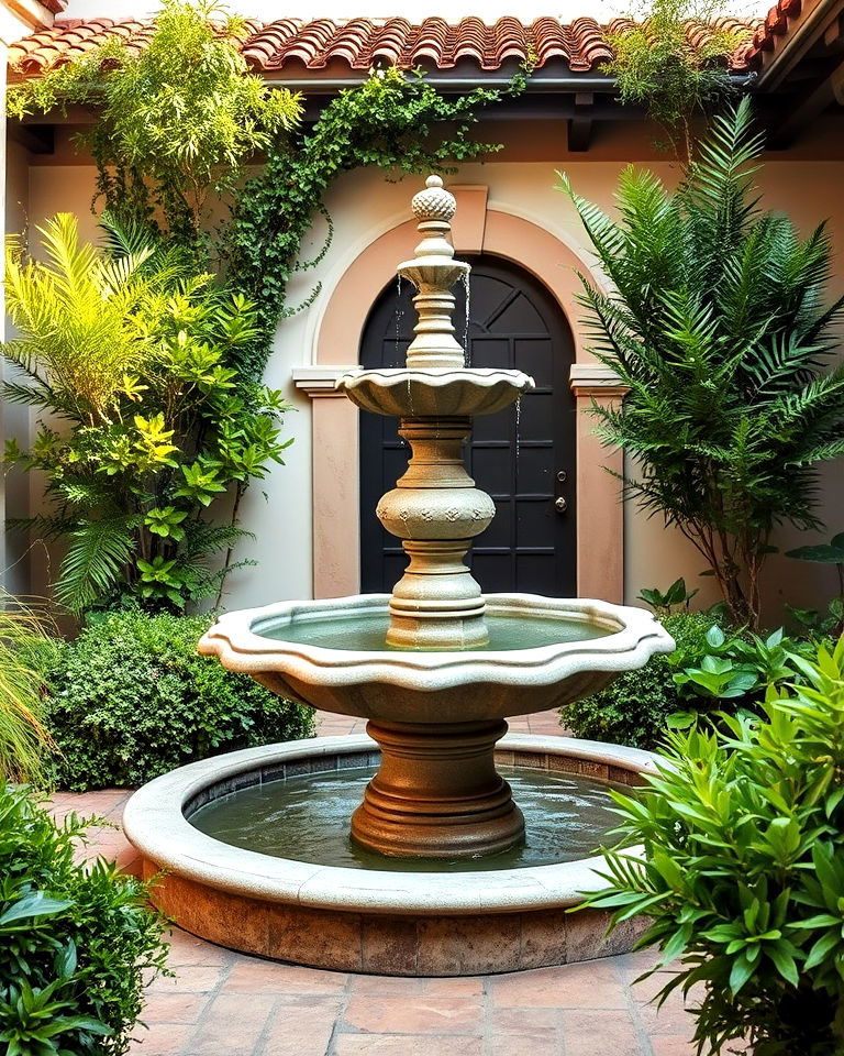 elegant spanish water fountains