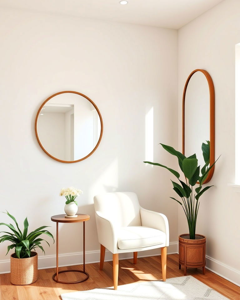 elegant wall mirrors for therapist office