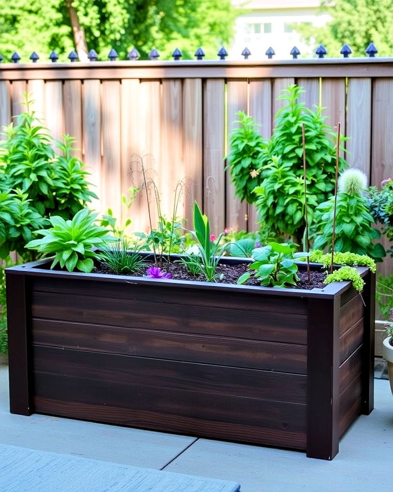 elevated bed for back friendly gardening