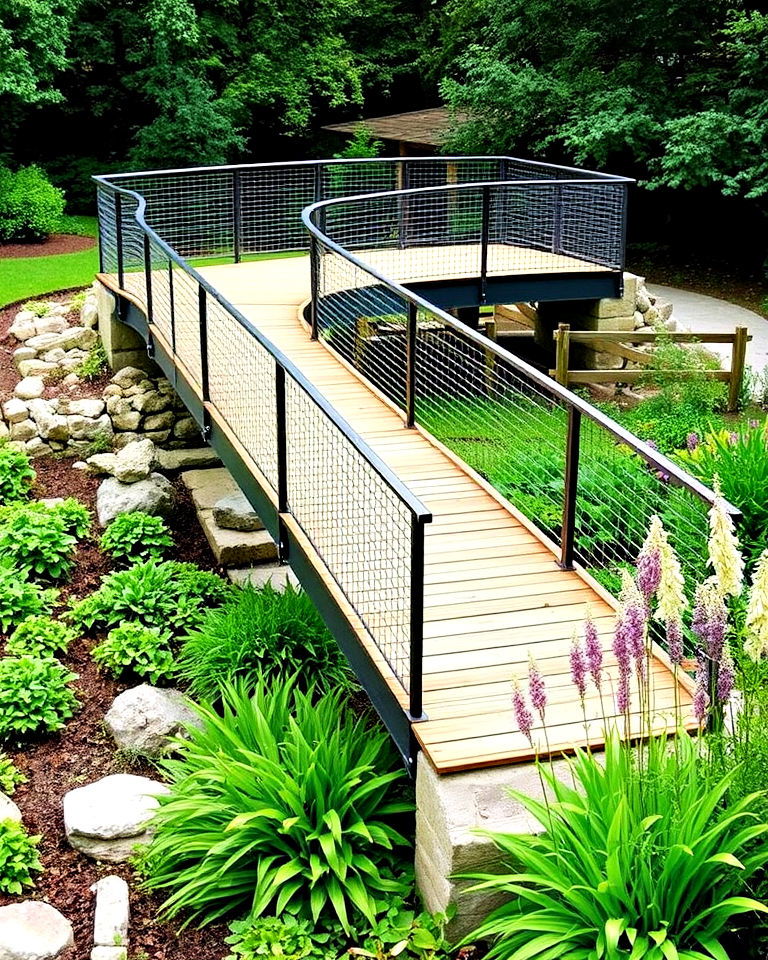 elevated walkway bridge