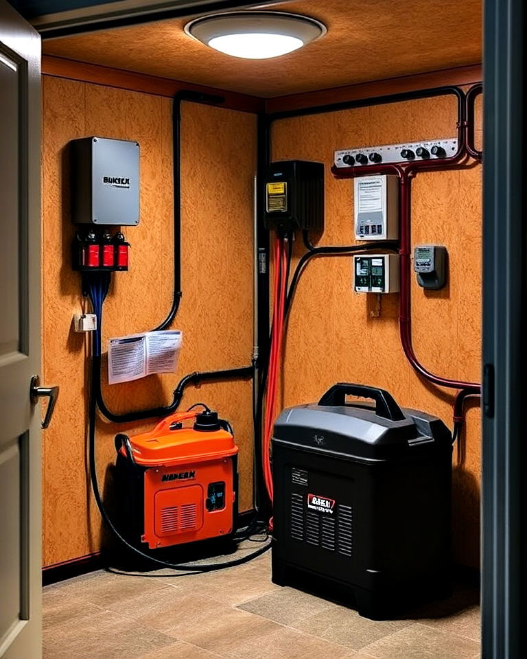 emergency power supply to provide power backup