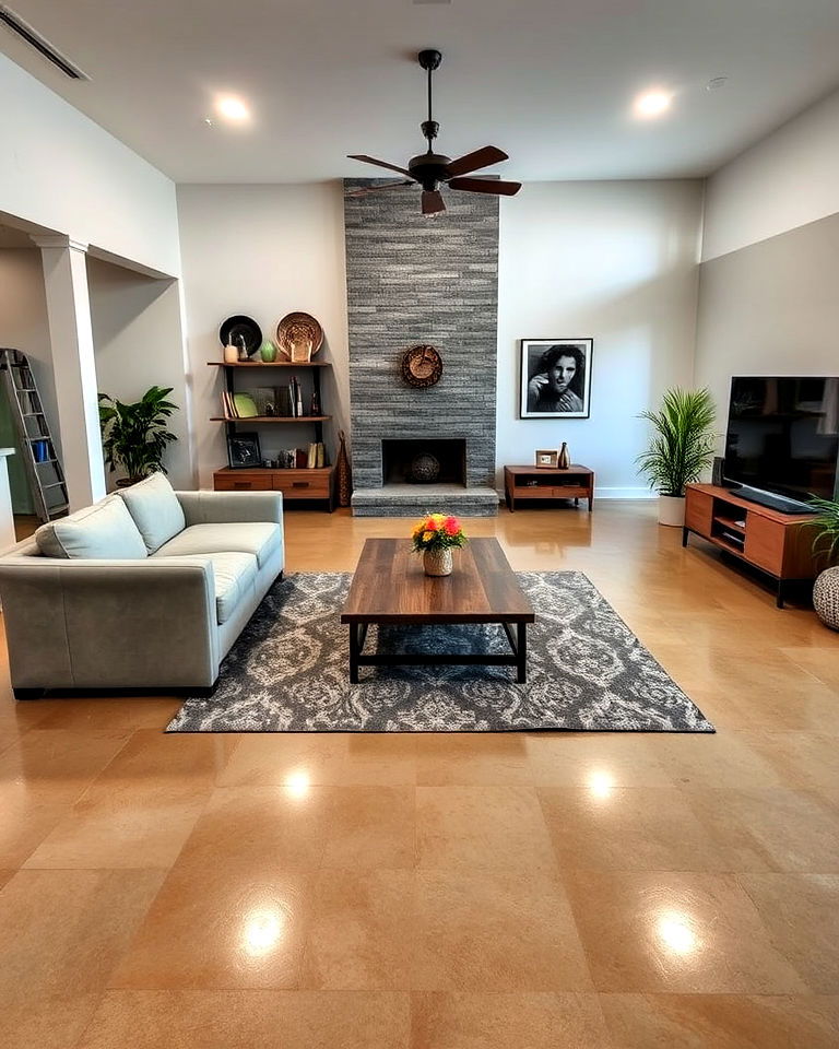 epoxy coated concrete floors