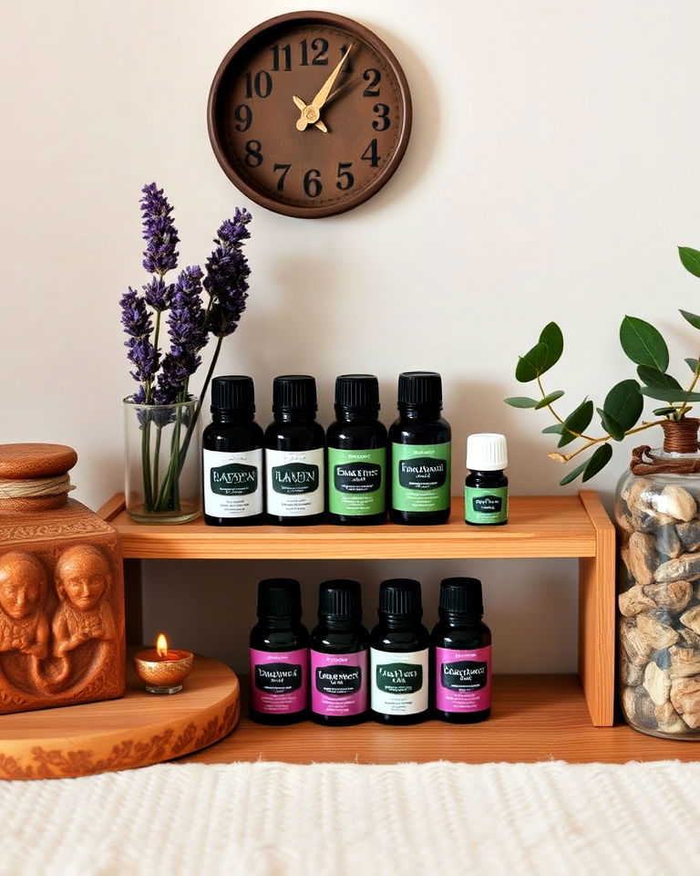 essential oil meditation room for relaxation