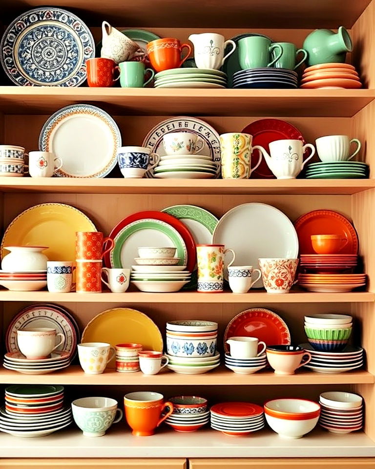 experiment with eclectic tableware