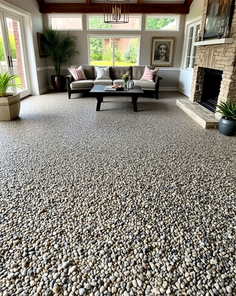 exposed aggregate concrete floors