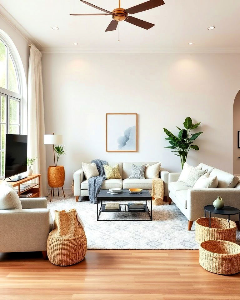 family friendly layout living room