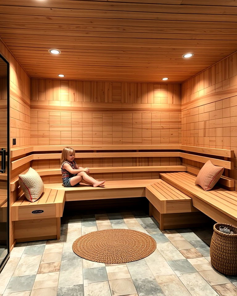 family friendly sauna